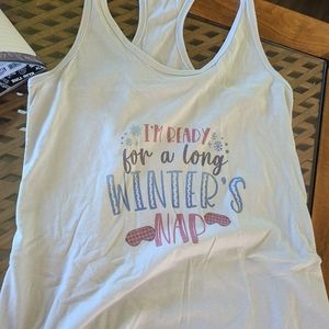 I'm ready for a long winter's nap tank top